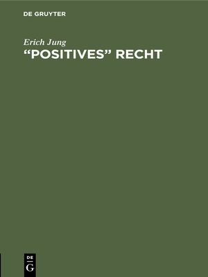 cover image of "Positives" Recht